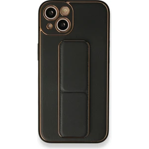 Apple iPhone 13 Kılıf Yatay ve Dikey Standlı Kamera Lens Korumalı Deri Coco Stand Kapak