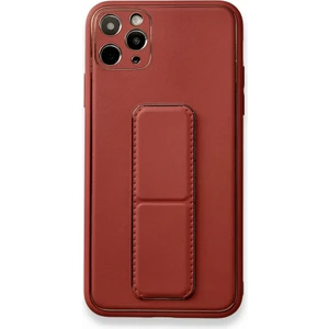Apple iPhone 11 Pro Kılıf Yatay ve Dikey Standlı Kamera Lens Korumalı Deri Coco Stand Kapak