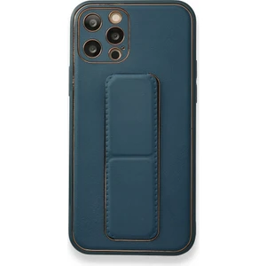 Apple iPhone 12 Pro Kılıf Yatay ve Dikey Standlı Kamera Lens Korumalı Deri Coco Stand Kapak