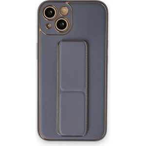Apple iPhone 14 Plus Kılıf Yatay ve Dikey Standlı Kamera Lens Korumalı Deri Coco Stand Kapak