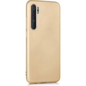 Xiaomi Mi Note 10 Lite Premium Silikon Kılıf Gold