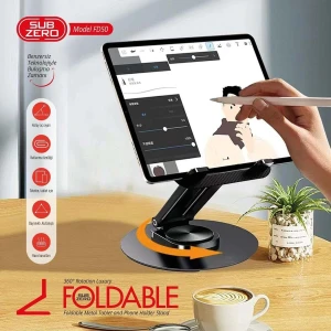 FD50 Metal Masa Tablet Telefon Tutacagı 360 Derece Döner Katlanabilen Ergonomik Yapı