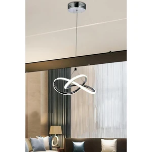 Bonna Modern Tekli Gri Sarkıt LED Beyaz Power Ledli Salon Mutfak Oda Hol Ledli Avize