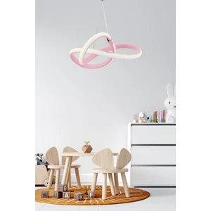 Bonna Modern Tekli Pembe Sarkıt LED Gün Işığı Power Ledli Salon Mutfak Oda Hol Ledli Avize