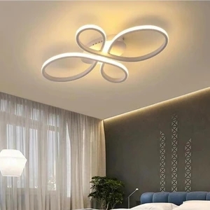 Nehir Beyaz Renk Plafonyer Modern Beyaz Işık Ledli Salon Mutfak Hol Avize