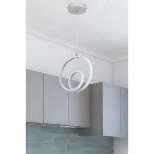 Orjin Beyaz Tekli Sarkıt LED Beyaz Işık Ultra Ledli Salon Mutfak Oda Hol Ledli Avize