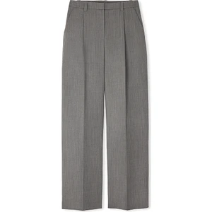 Pileli Wide Leg Fit Pantolon