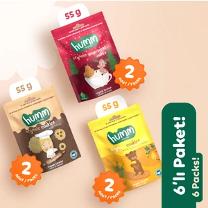 Tatlı Kurabiye Atıştırmalık Paketi - 6 Adet (3 Çeşit)