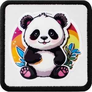 V1  Panda - 2BS Kod Logolu Unisex Beyaz-Siyah Çocuk Bench (Patch)