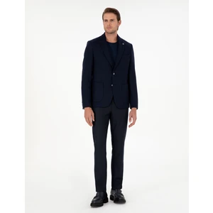 Pierre Cardin Erkek Lacivert Slim Fit Kumaş Pantolon 50297524-Vr033