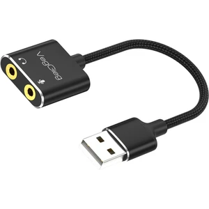 USB Ses Kartı 3.5mm Kulaklık ve Mikrofon Girişli