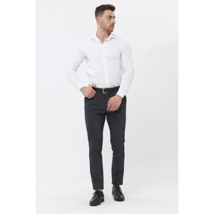 Daddies Cool With Epic Lacivert Dokuma Pamuk Karışımlı Chino Erkek Pantolon