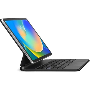 Apple iPad 10. Nesil 10.9 Inc (2022) Bluetoothlu Touchpadli Manyetik Kapaklı Magic Ingilizce Q Keyboard A2696 A2757