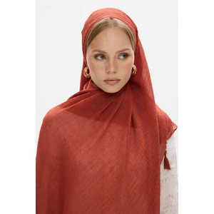 Fenza Scarf Freya Müslin Püsküllü Bürümcük Pamuklu Şal