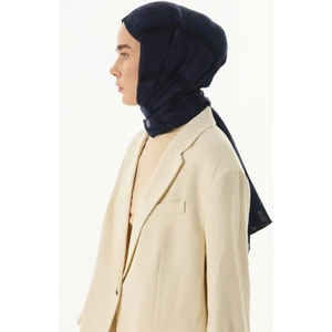Fenza Scarf Valery Dama Desen Bej Yün Ipek Şal