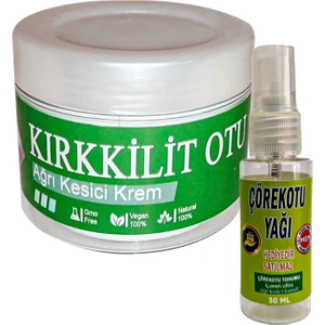 Kırkkilit 100 ml  Vücut Relax Kremi A-34:018 Bölgesel  Kremi + ve Hediye 30 ml Çörek Otu Yağı