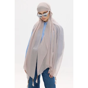 Fenza Scarf Freya Müslin Püsküllü Bürümcük Pamuklu Şal