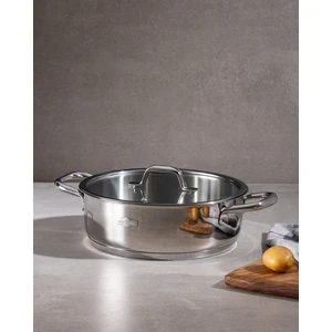 Madame Coco Nova Kısa Tencere - Çelik - 24 cm