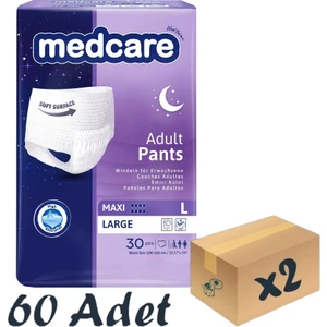 Maxi Emici Külot - Yetişkin Hasta Bezi - Large Beden - 8 Damla - 30'lu Paket x 2 Adet