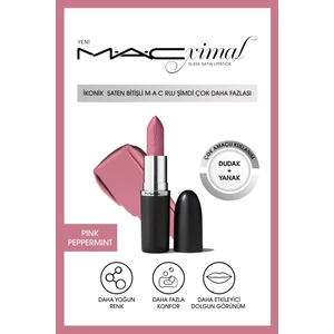 MAC ximal Sleek Satin Lipstick Ikonik Saten Bitişli Ruj-pınk Peppermınt 3.5gm