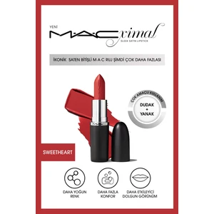 MAC ximal Sleek Satin Lipstick Ikonik Saten Bitişli Ruj-sweetheart 3.5gm
