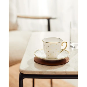 Madame Coco Carine 4'lü Kahve Fincan Takımı - Renkli - 90 ml