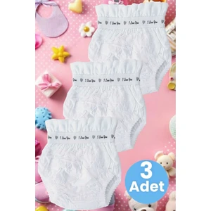 Bebek Yıkanabilir Yüksek Emici Pamuklu 3'lü Alıştırma Külodu