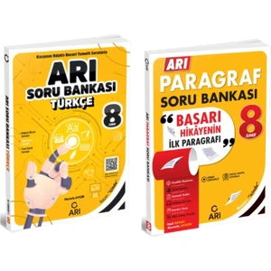Arı Yayıncılık 8. Sınıf Türkçe + Arı Paragraf Soru Bankası