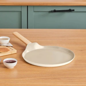 Swiss Crystal Almond Cream Indüksiyon Tabanlı Pankek Tava 28 cm