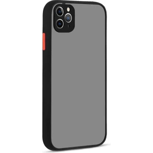 iPhone 11 Pro Max Kılıf Hux Arkası Buğulu Sert Mika