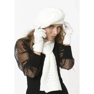 Kadın Kışlık Ressam 3'lü Set Atkı, Bere ve Eldiven Takımı