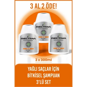 Yağlı Saçlar İçin Şampuan 3'lü