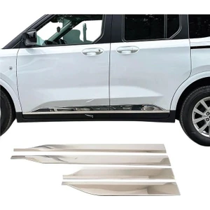Ford Tourneo Courier Krom Yan Kapı Çıtası 4 Parça 2024 Üzeri Paslanmaz Çelik