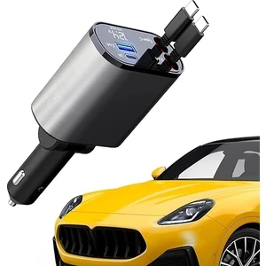 USB C Araç Şarj Aleti,4'ü 1 Arada Hızlı Şarj Araç Güç Adaptörü | 66W Araç USB Şarj Cihazı Çok Bağlantı Noktalı Evrensel Arabalar Off-Road Araçlar, Arabalar Için Çakmak Şarj Cihazı