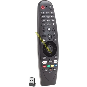 Ata Elektronik LG uyumlu Air Mouse Smart Tv Netflix Amazon Tuşlu Universal Sihirli Kumanda  (( SES KOMUT YOKTUR )))