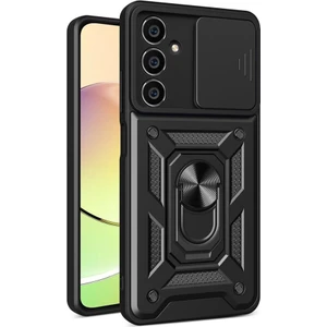 Samsung Galaxy A05S Kılıf Yüzüklü Sürgülü Kamera Korumalı Pars + Ekran Koruyucu