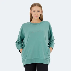 VIKENTI SW Kadın Oversize Sweatshirt Yeşil