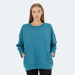 VIKENTI SW Kadın Oversize Sweatshirt Petrol