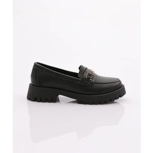 Dgn 2854 Kadin Metal Aksesuarli Loafer Ayakkabi