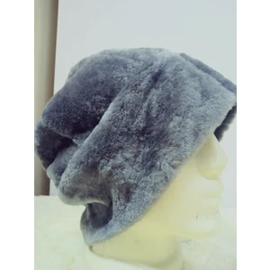 Hakiki Kuzu Postu Posteki Çift Kat Bere Şapka Börk