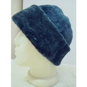 Hakiki Kuzu Postu Posteki Çift Kat Bere Şapka Börk