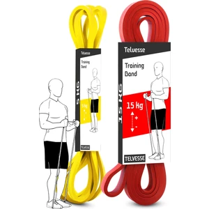 2li Set 5+15 kg Direnç Bandı Seti Kas Geliştirme Lastiği Fitness Pilates Cross Training Bant