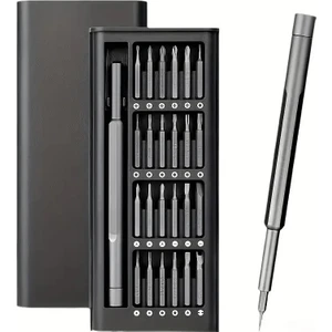 FXN-6024 24 Parça Mıknatıslı Paslanmaz Çelik Telefon ve Tablet Tornavida Elektronik Bakım Tamir Seti