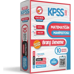 İnformal Yayınları 2025 KPSS Matematiğin Manifestosu 10’lu Dijital Çözümlü Branş Deneme