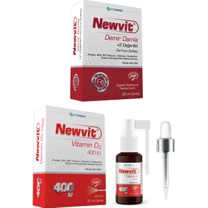 Newvit Demir Damla + Newvit D3 400 IU Sprey