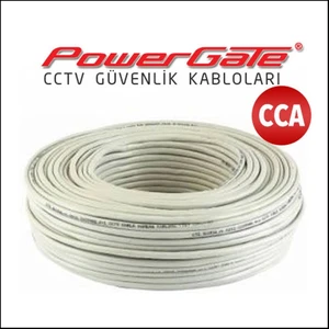 Powergate Cell 100MT, 2+1 (2x0,22+0,25) Cca,  Cctv Güvenlik Kablosu
