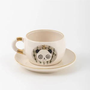 BSK Ceramics Handmade Panda Çay Fincanı Seramik El Yapımı