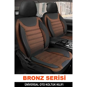 Jet Garaj Skoda Fabıa 2000-2007UYUMLU Oto Koltuk Kılıfı Bronz Serisi - Kahve