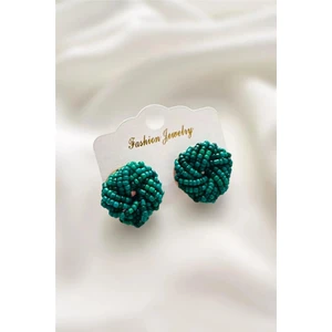 Petek Aksesuar Burgu El Yapımı Boncuk Tasarım Düğme Küpe