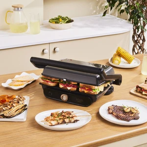 Gastro Grill Glass 2400W Tost ve Izgara Makinesi Walnut Brown 6 Dilim Kapasiteli